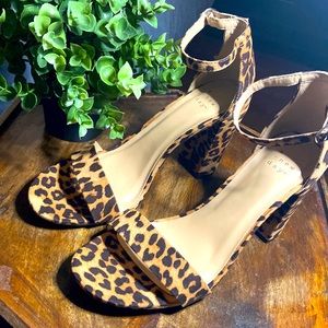 Leopard print heels